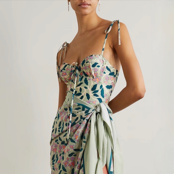 Agua by Agua Bendita Other - Agua by Agua Bendita Lavanda Cotton & Silk Blend Pareo and swimsuit in size M.